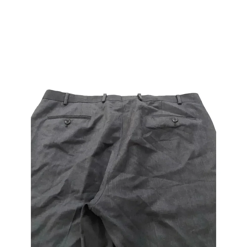 Lauren Ralph Lauren Gray Wide Leg Wool Pant Size Plus 40W X 32L